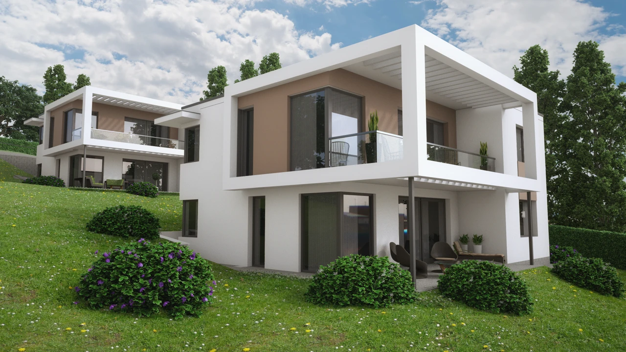 Modern luxus villa építése